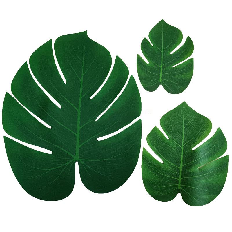 Mixed Size Artificial Monstera Leaves Stemless