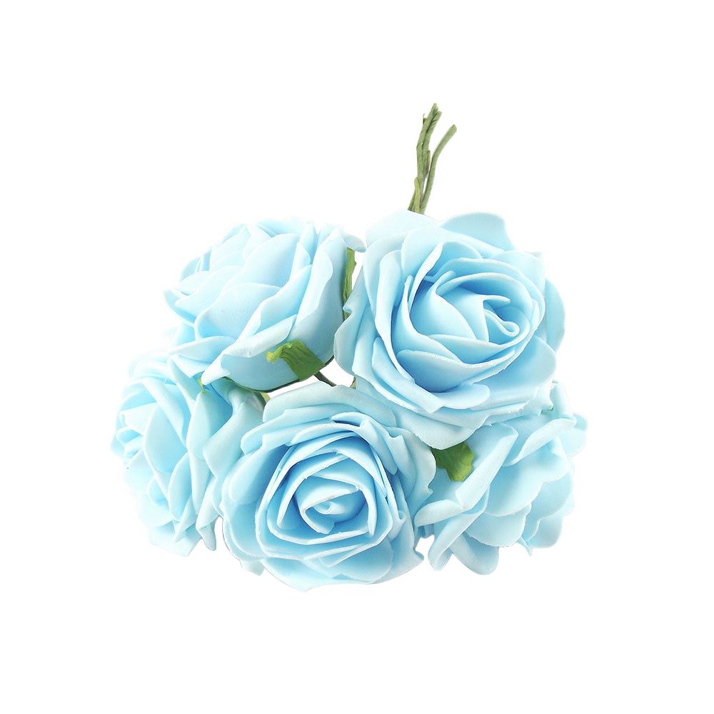 Bunch of 5 Large Soft Foam Roses
