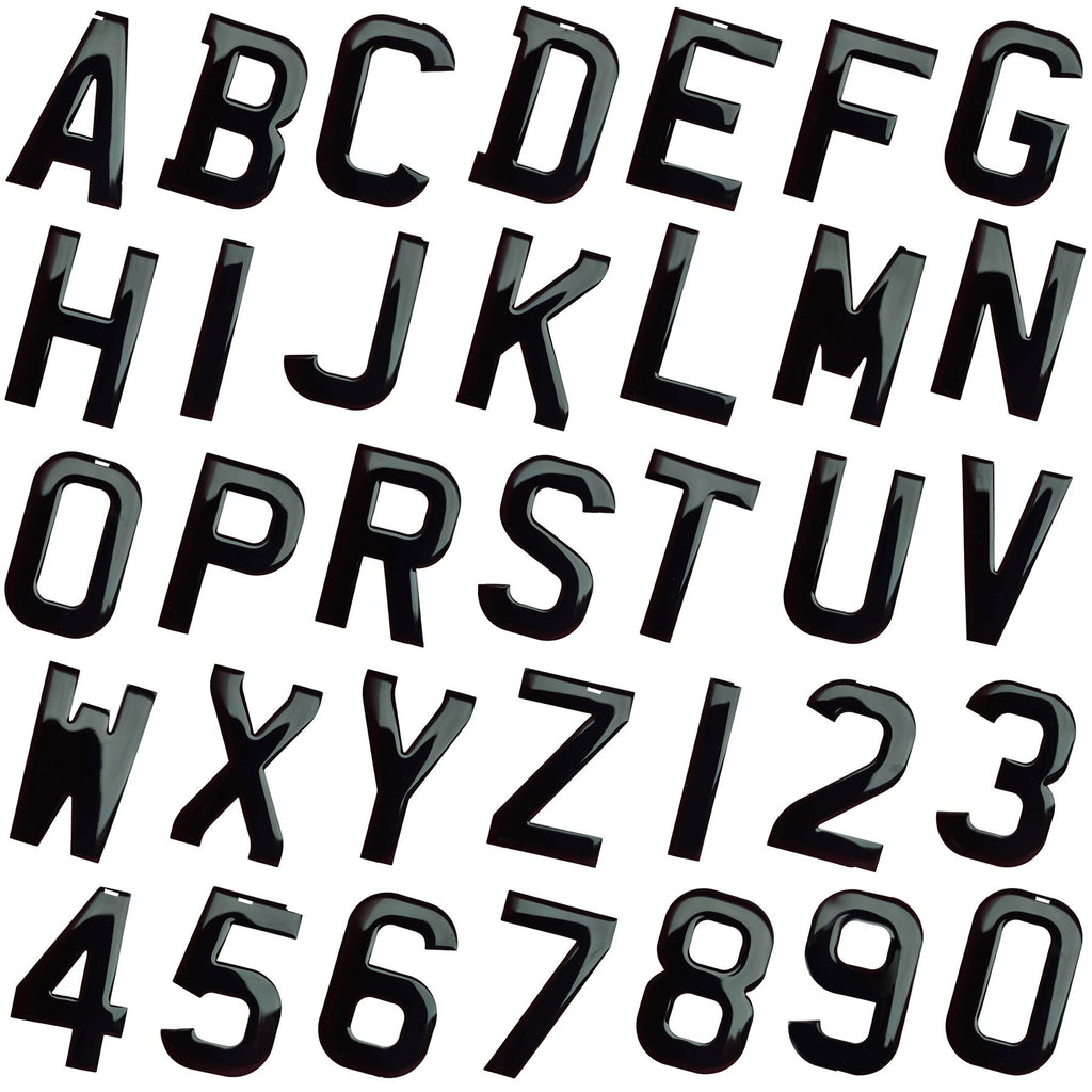 Wholesale Number Plate Letters - 3D 4D Gel & Acrylic Digits 3mm 5mm