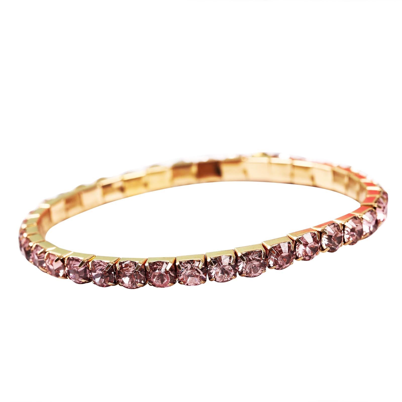 Elasticated Corsage Rhinestone Bracelet
