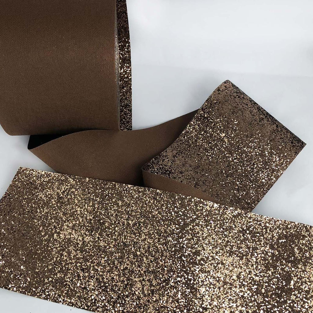 Chunky Glitter Fabric Wallpaper 16cm Borders