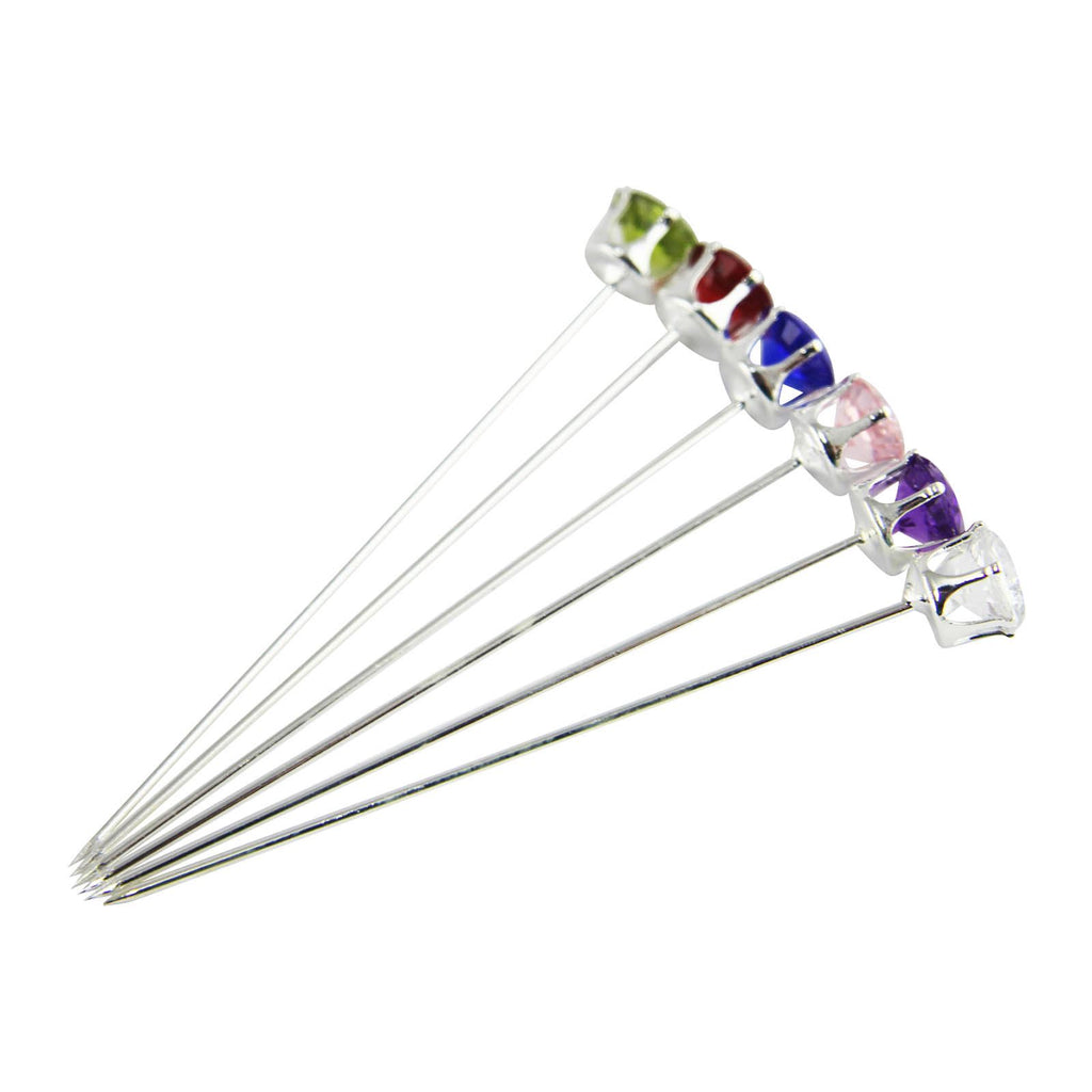 12x Premium Set Diamante Pins