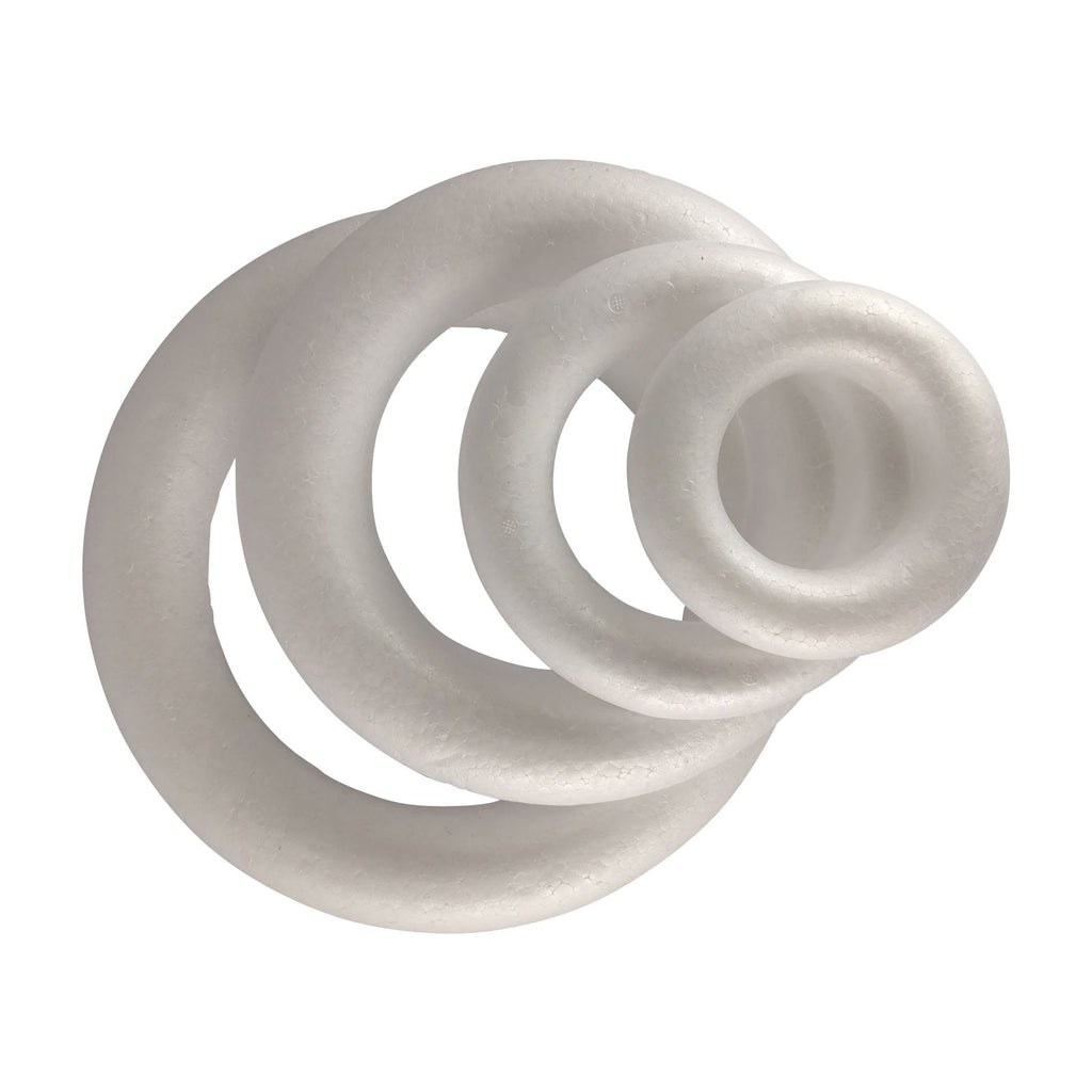 Polystyrene Wreath Rings 150 to 400mm