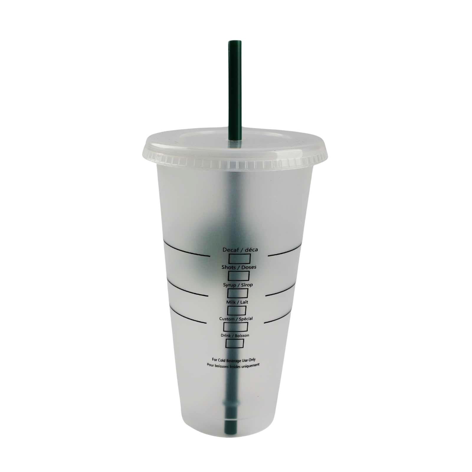 XL 24oz Starbucks Reusable Plastic Cold Coffee Cup