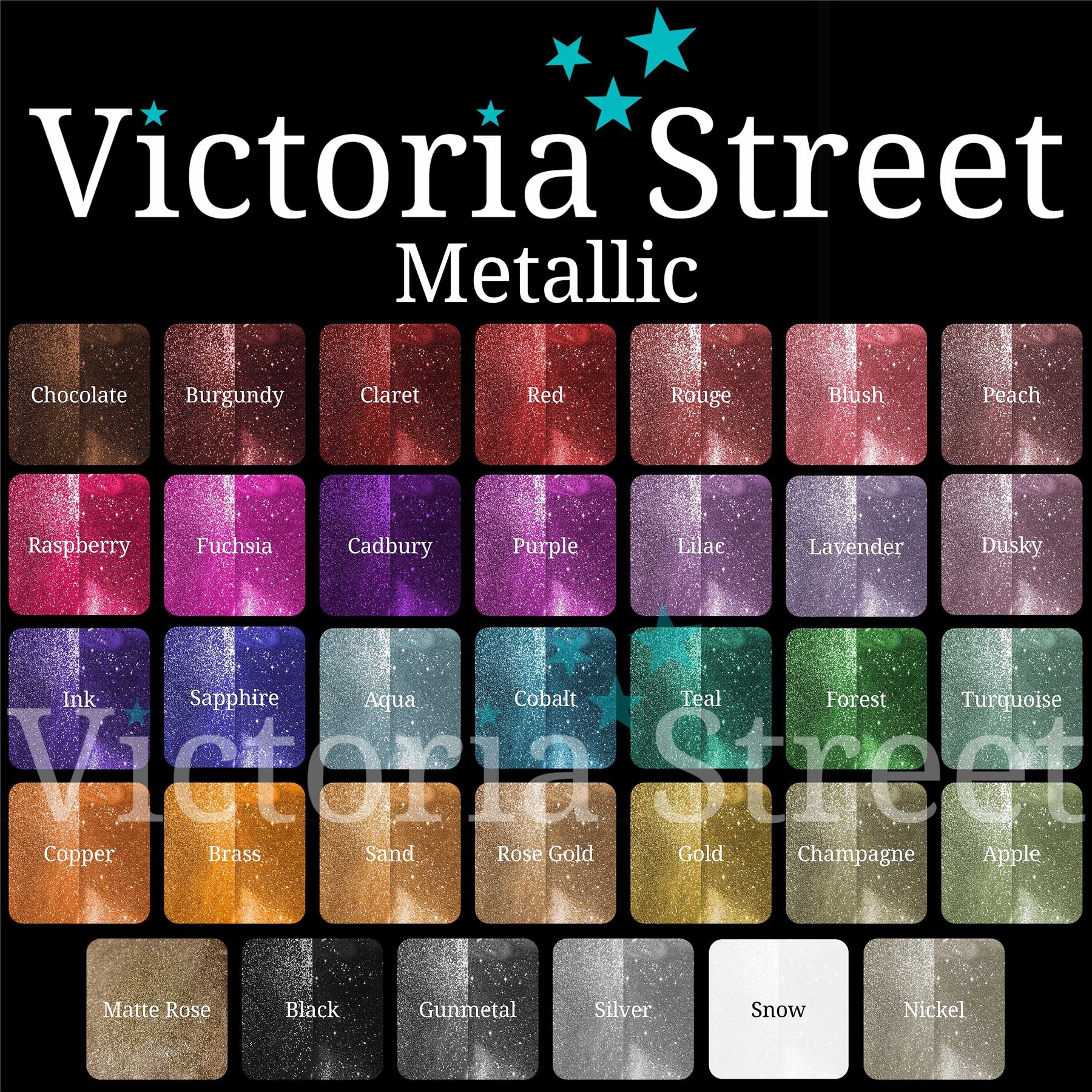 100g Fine Glitter for Crafts and Decor - Metallic Shades