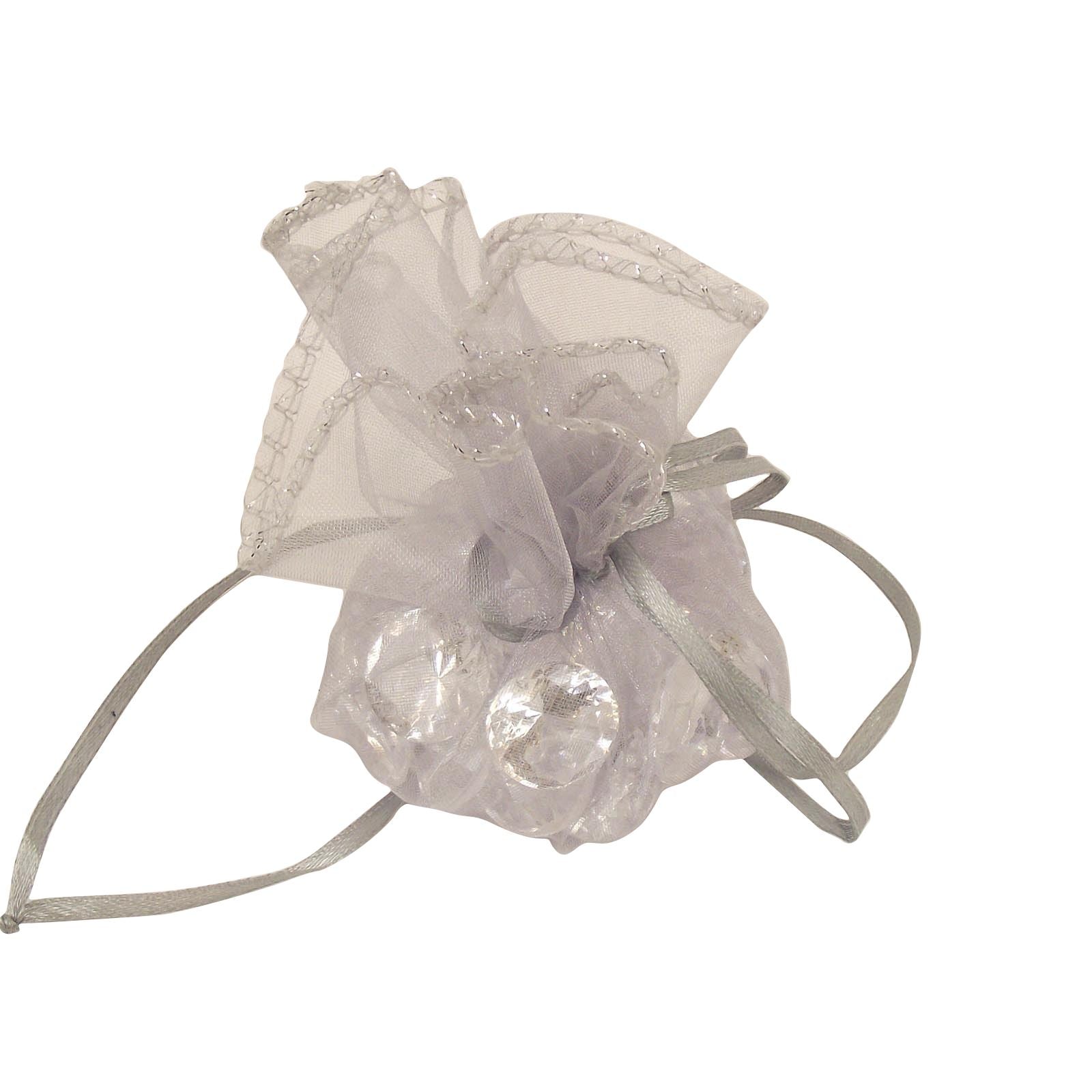 25x Organza Ruffle Pouches