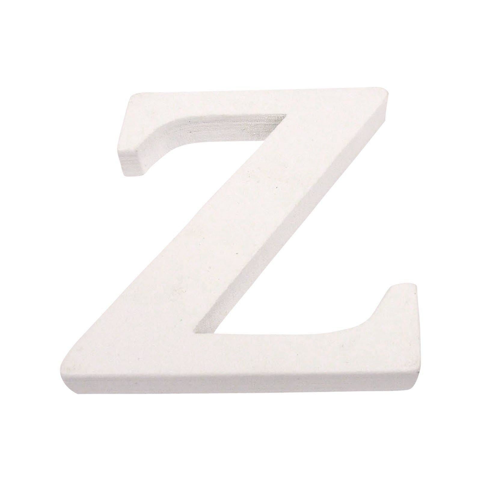 8cm White Painted Wooden Numbers and Alphabets