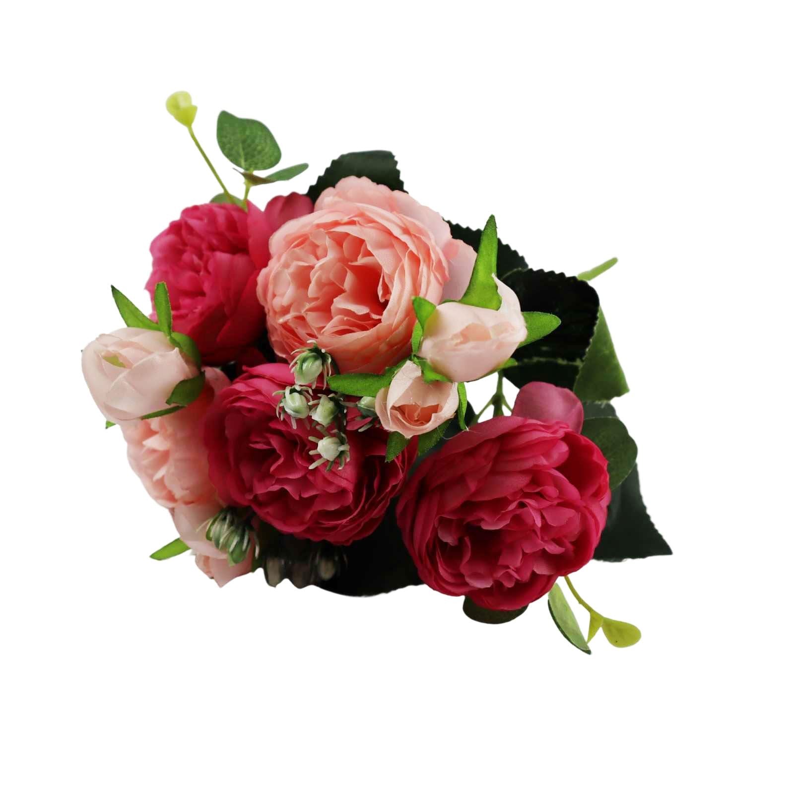 7 Head Large Peony Flower Bunch