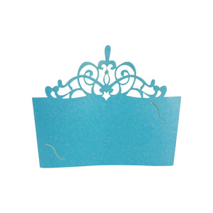 Laser Cut Filigree Crown Place Cards