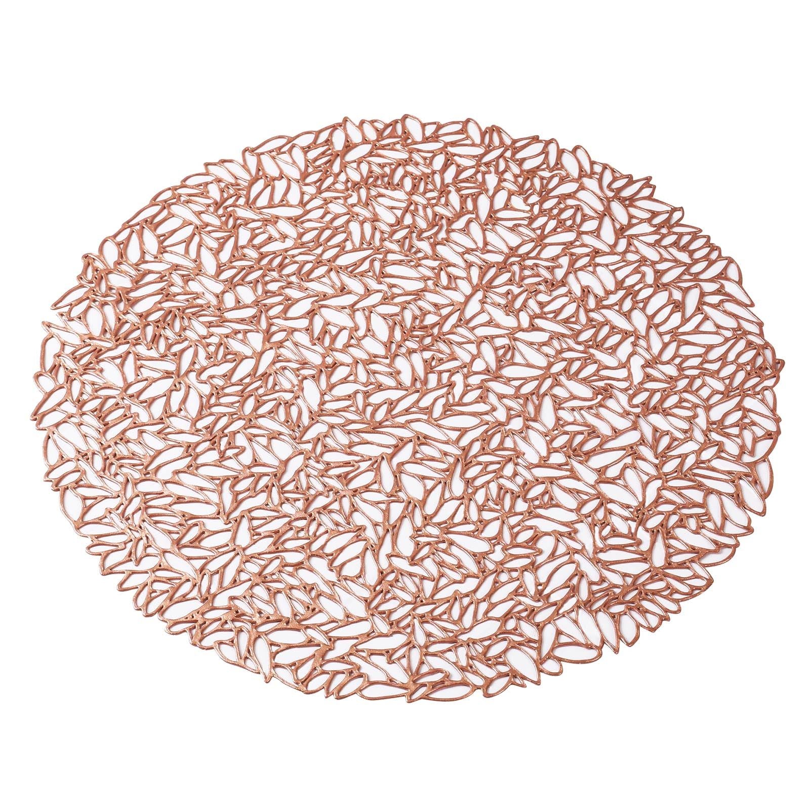 Pair of Wipeable Rubber Metallic Doilies