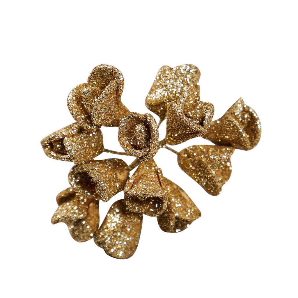 Bundle of 10 Mini Glitter Roses