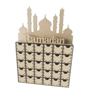 3D Laser Cut MDF Countdown Wooden Ramadan Advent Calendar