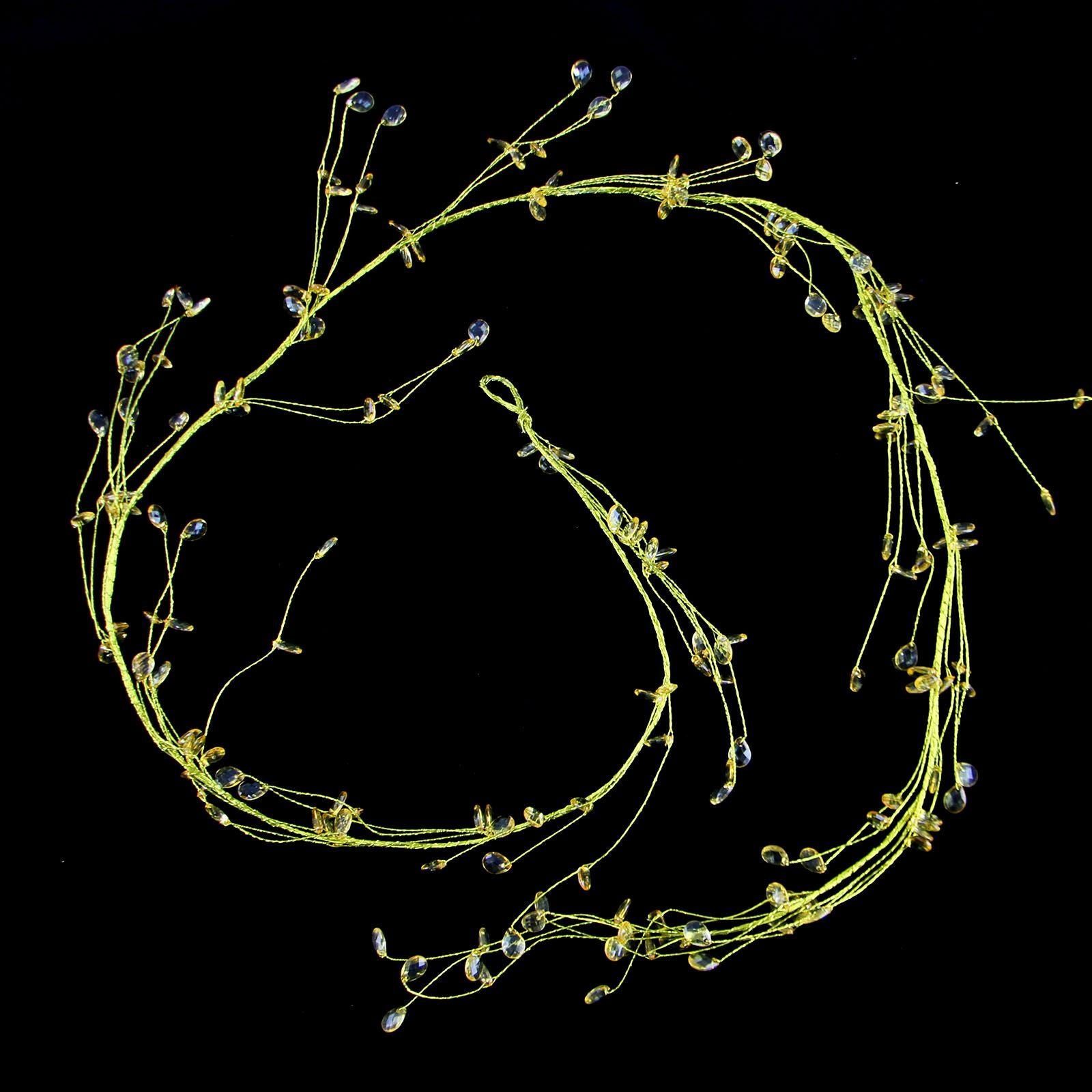 130cm Branching Coloured Crystal Garland
