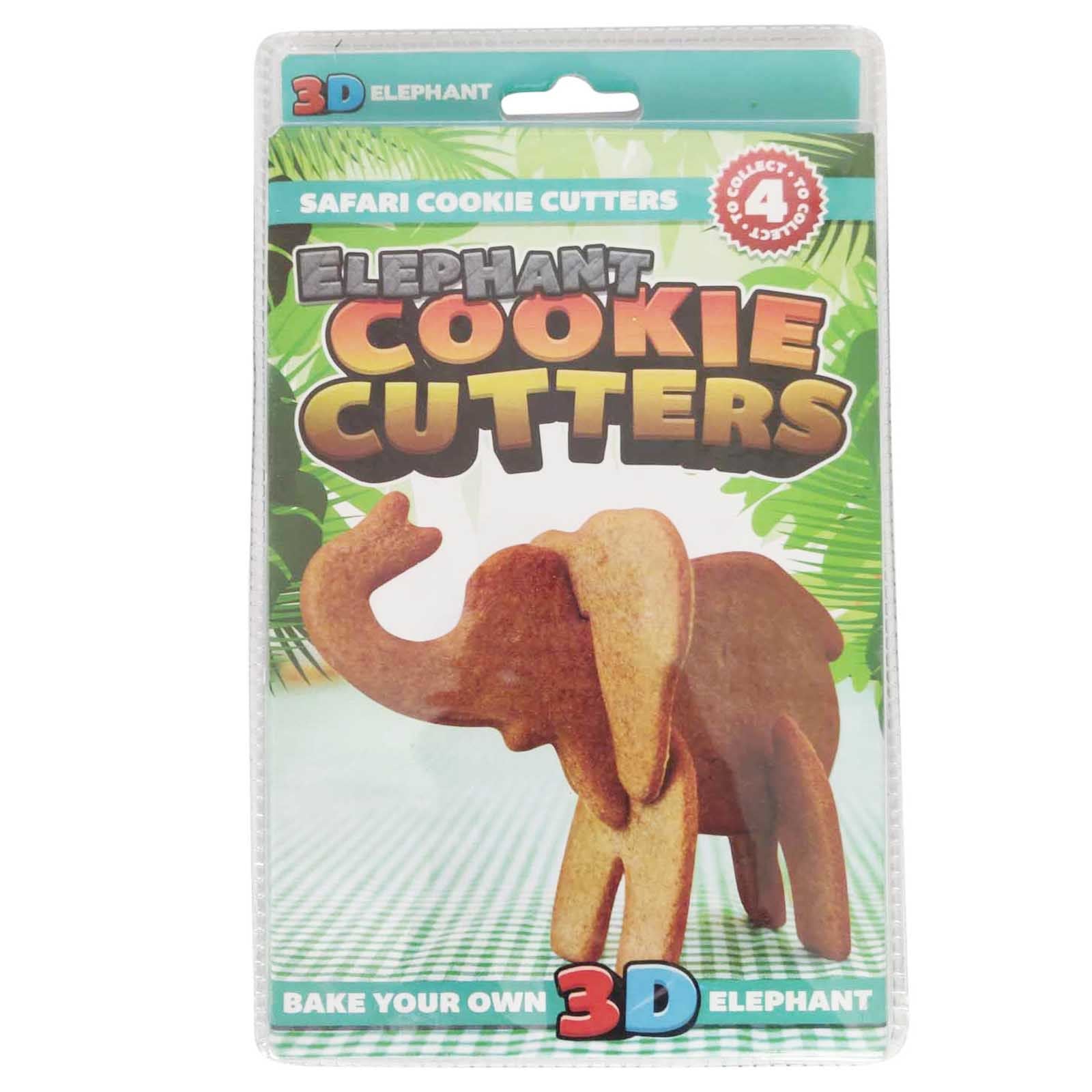 3D Jungle Animal Cookie Cutters