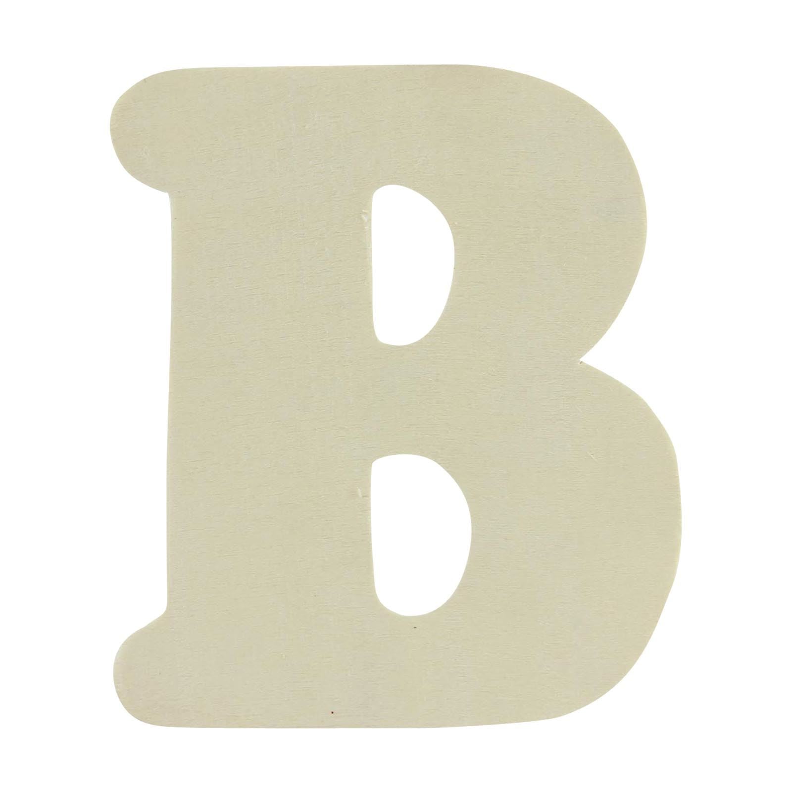 Large Natural Wood Flat Alphabets