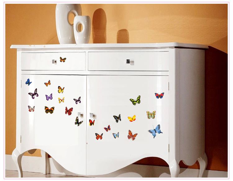 Set of 60 Butterfly Vinyl Stickers