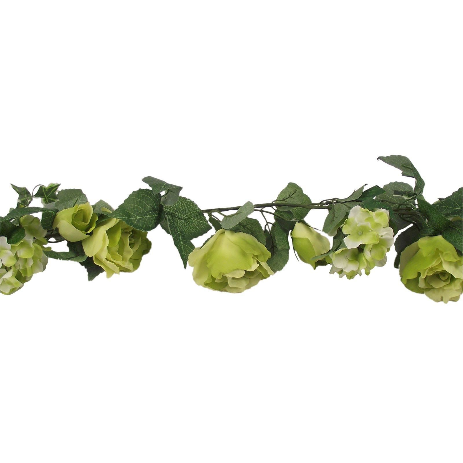 Deluxe Rose and Hydrangea Soft Touch Garlands