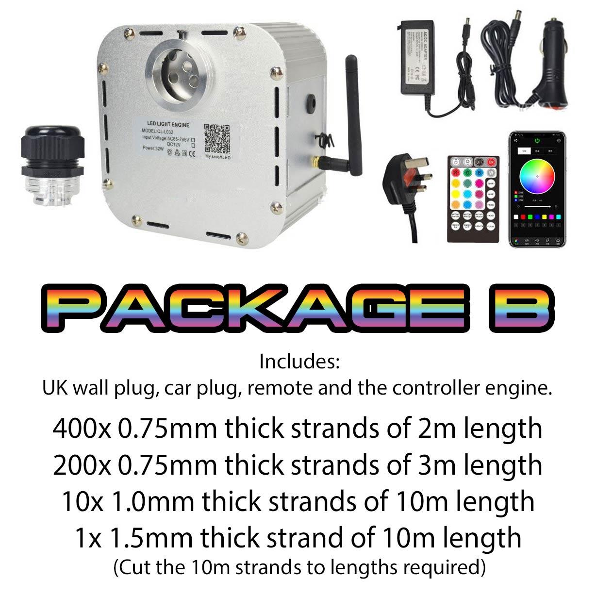 Twinkle Fibre Optic Light Engine 32W Bluetooth Controlled