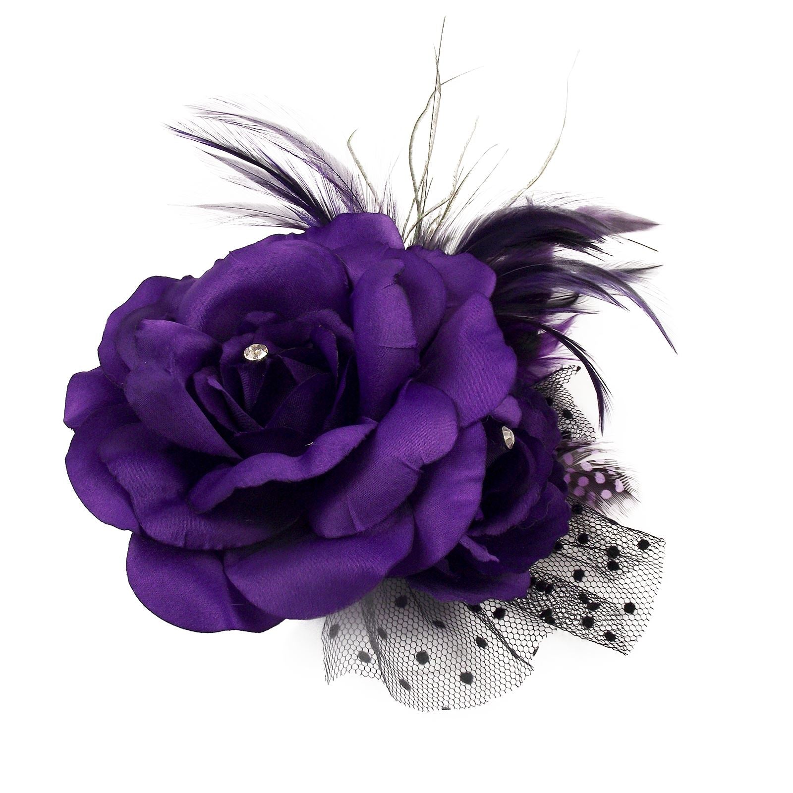 Double Rose Fascinator