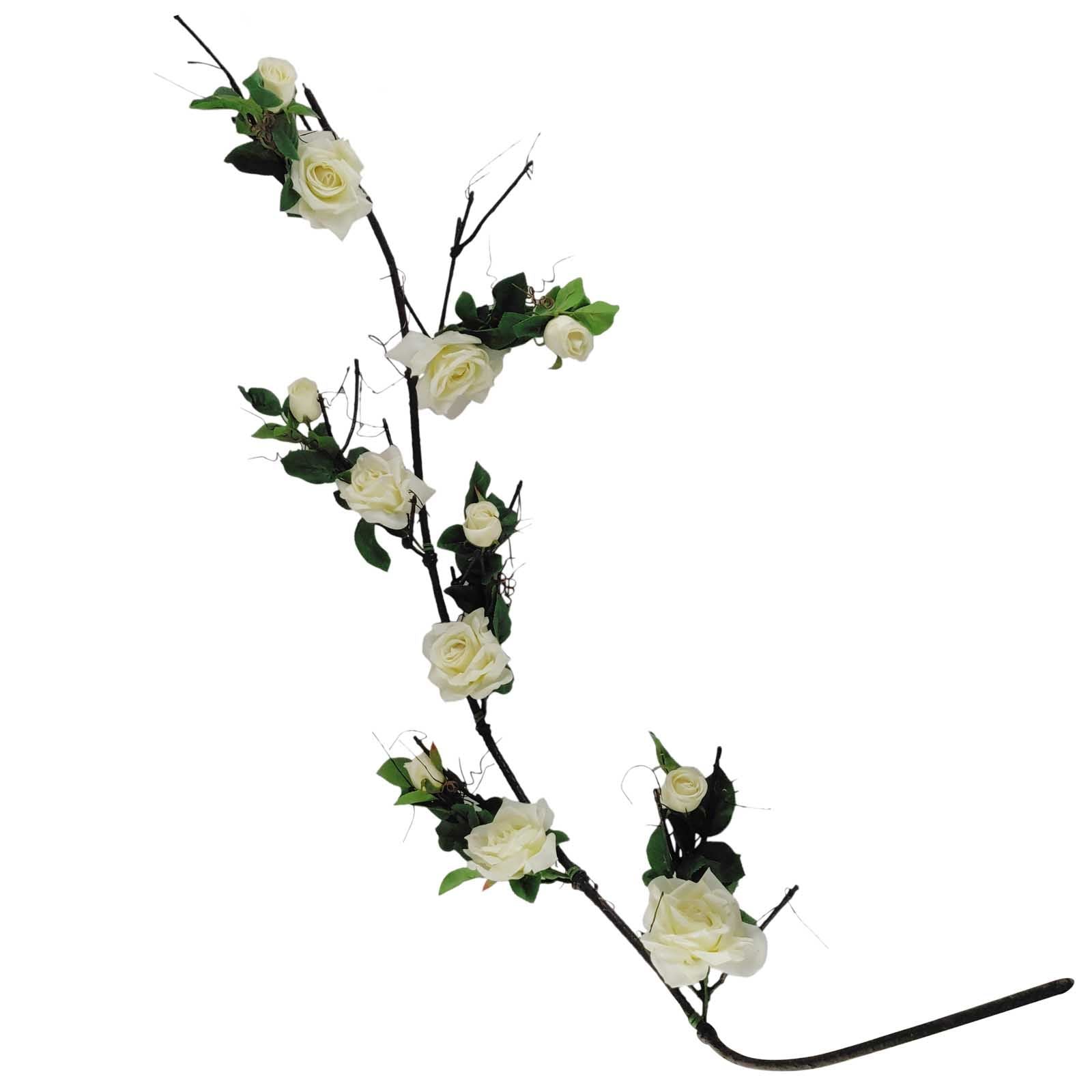 Rustic Branch Rose Garland