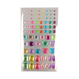 Packs of Multicolour Face Gems