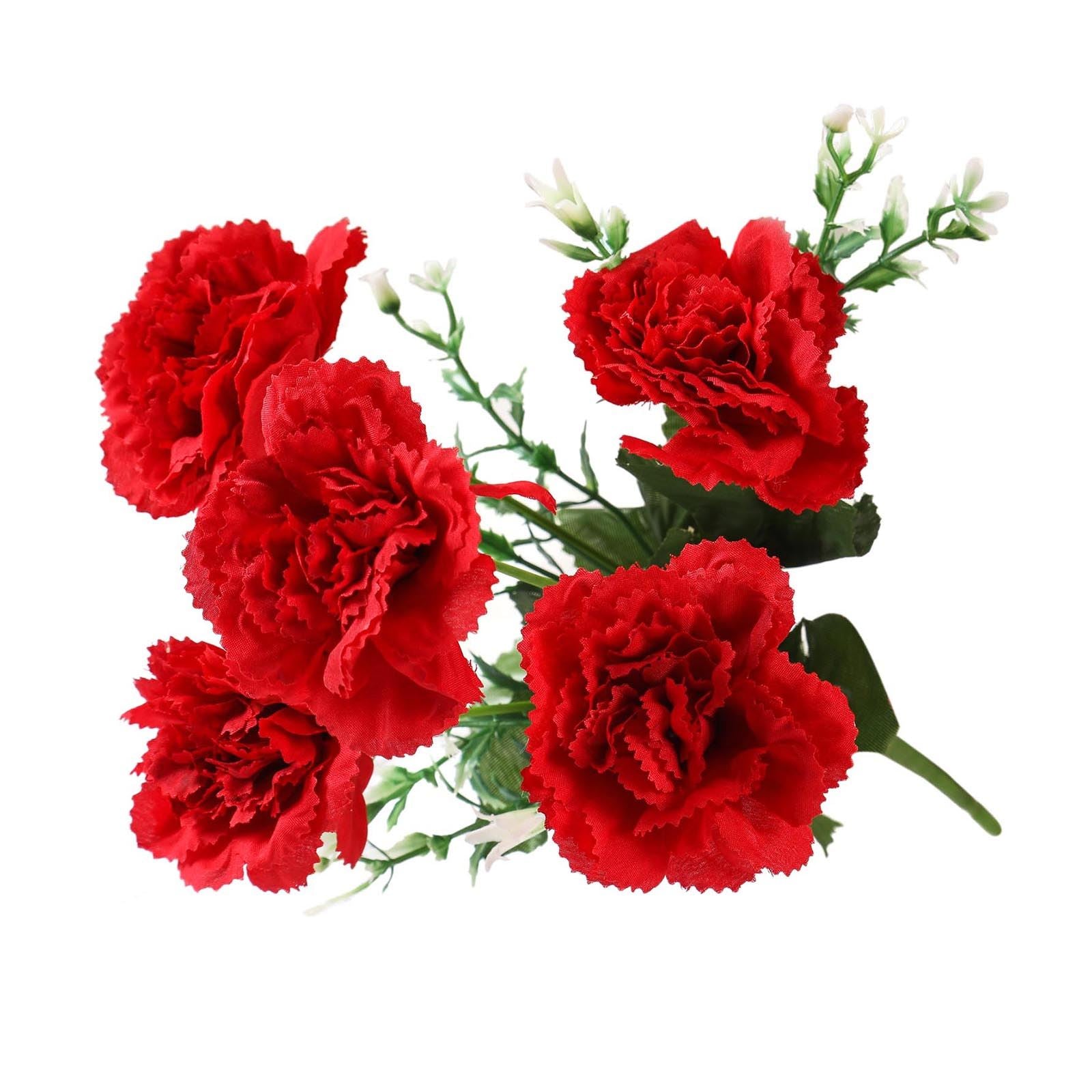 5 Head Artificial Carnation Bunch