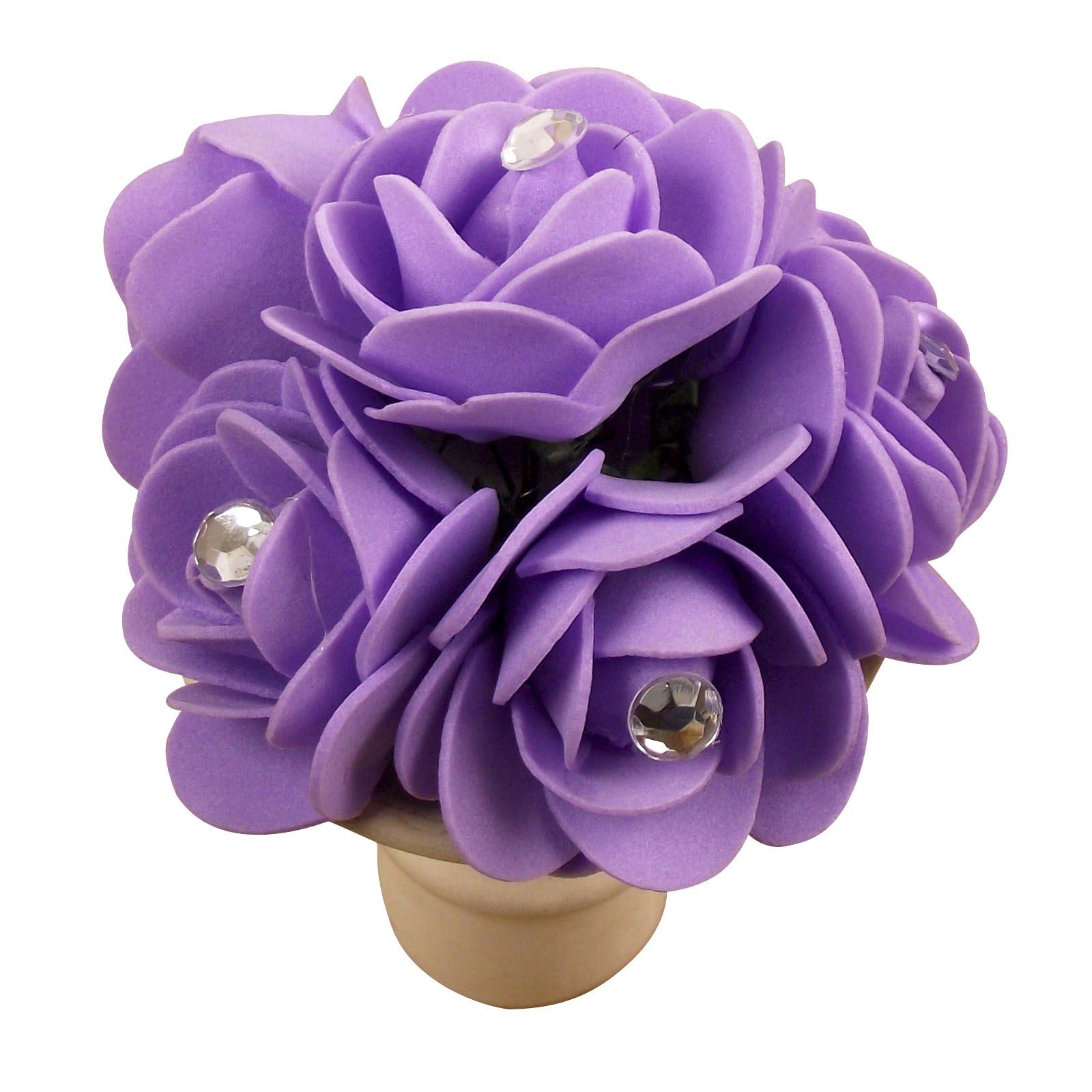 Bunch of Diamante Tipped Foam Roses