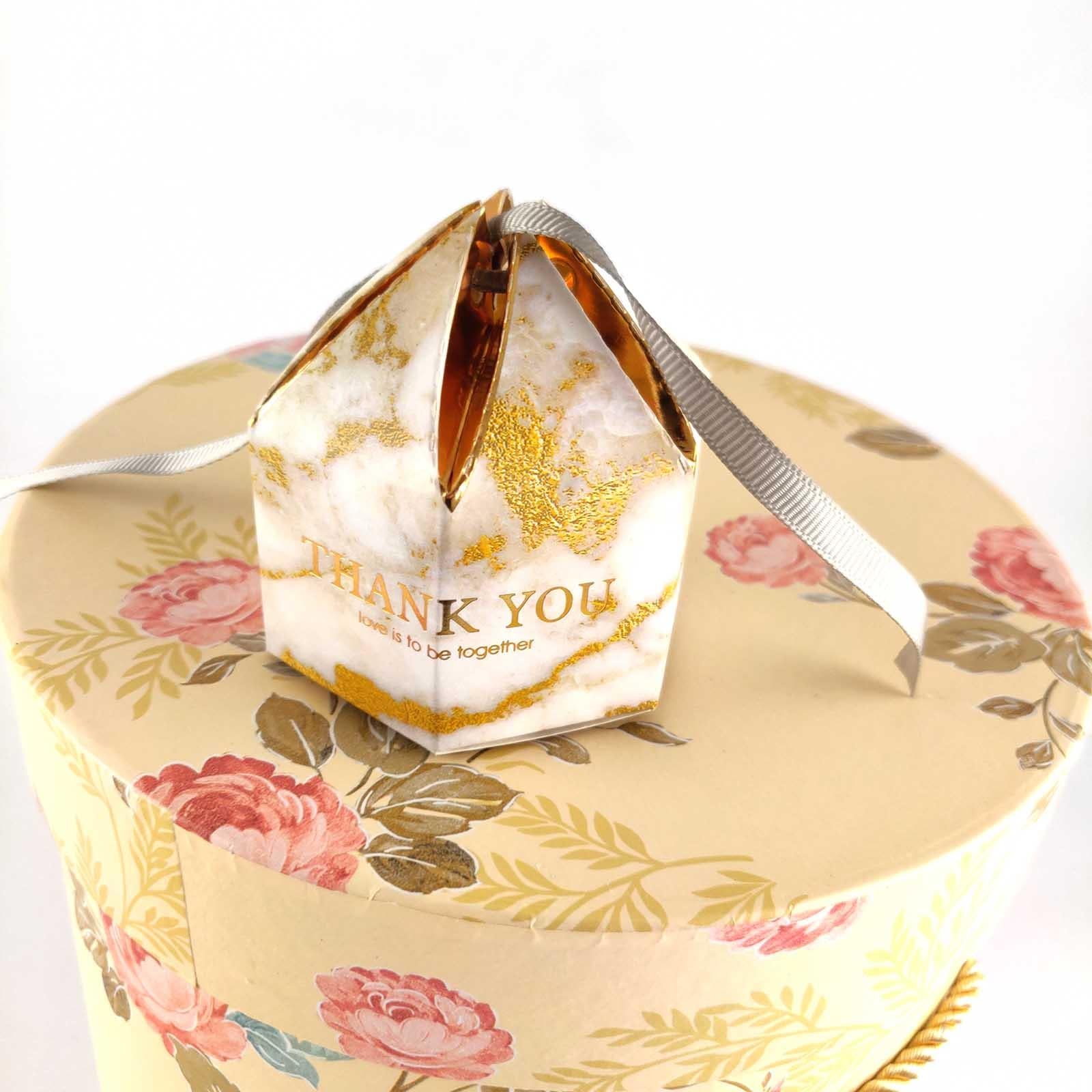 Deluxe Foil Stamped Hexagonal Favours