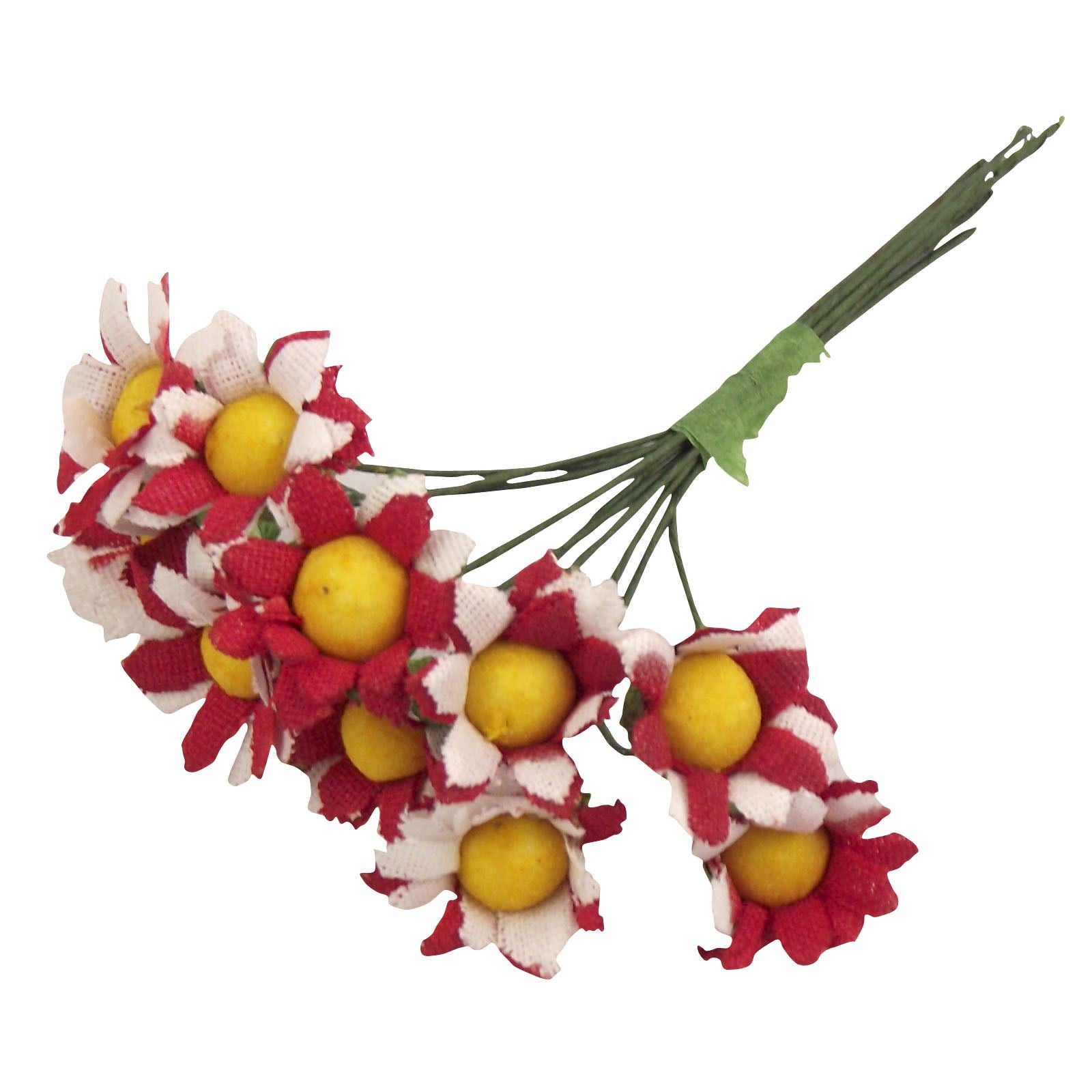 10x Mini Daisy Flower Bunch