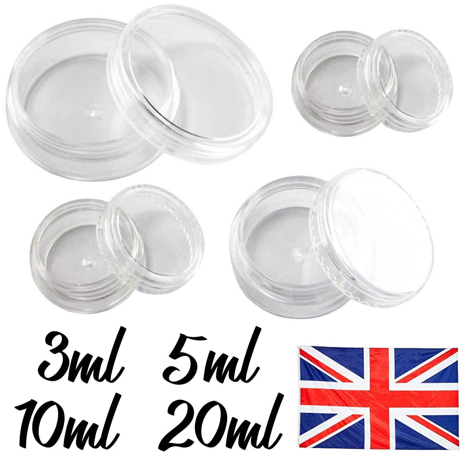 Clear Acrylic Cosmetic Screw Jars