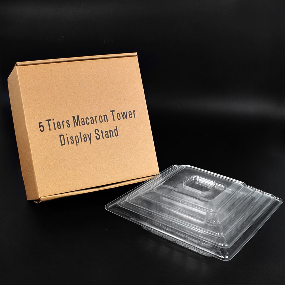 Transparent Tiered Macaron and Treat Display Stand - Rack Donut Cupcake Mini
