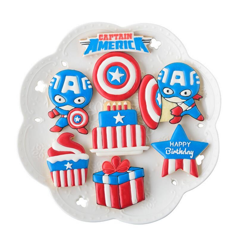 Set of 7 Captain America Cookie Cutters