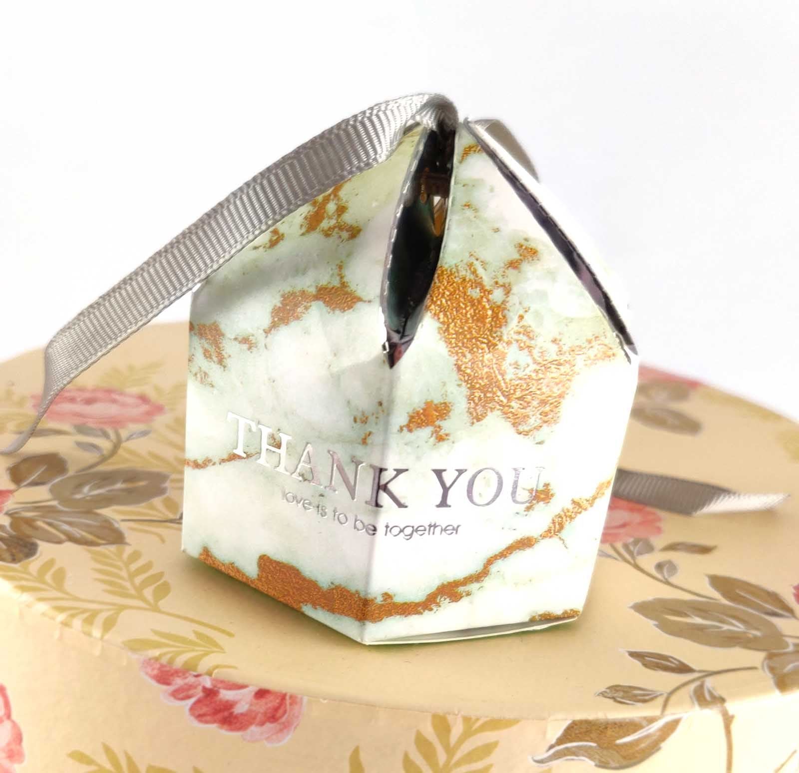 Deluxe Foil Stamped Hexagonal Favours