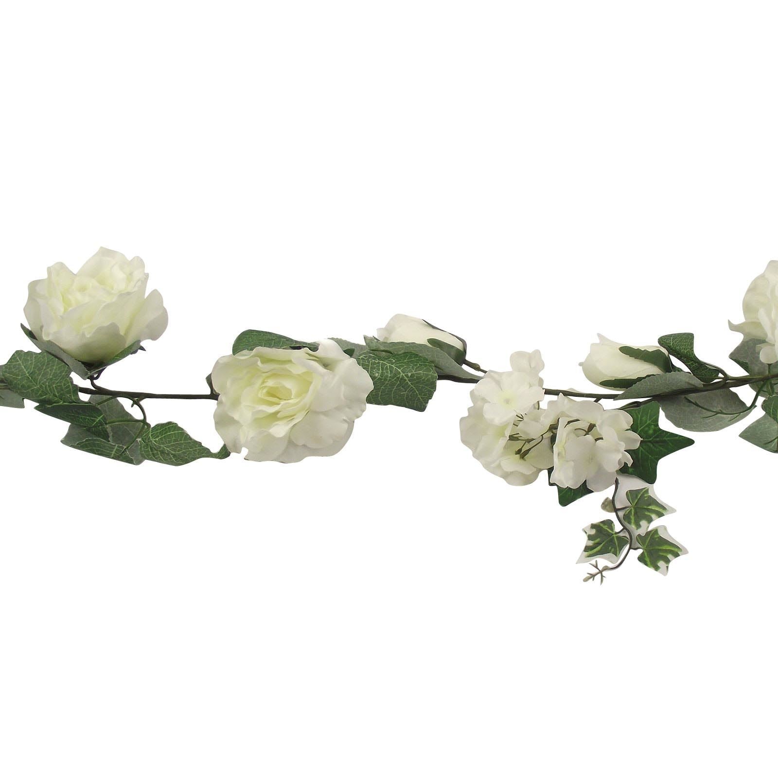 Deluxe Rose and Hydrangea Soft Touch Garlands