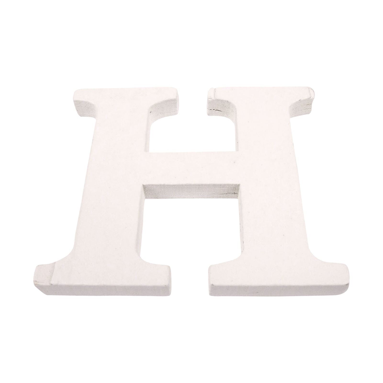 8cm White Painted Wooden Numbers and Alphabets