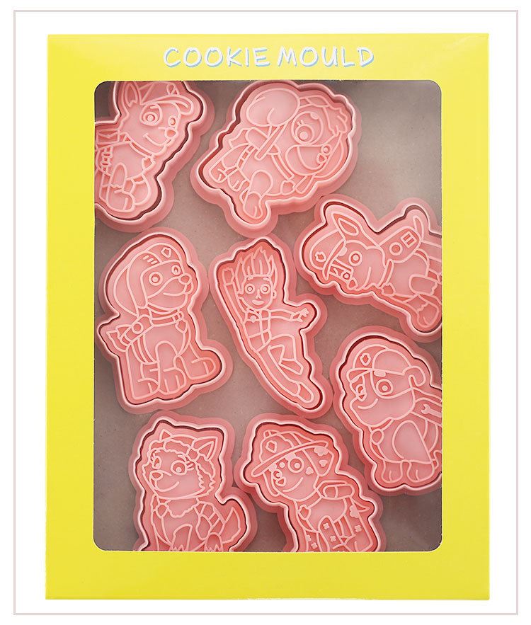 Set of 8 Premium Embossing Cookie Cutters