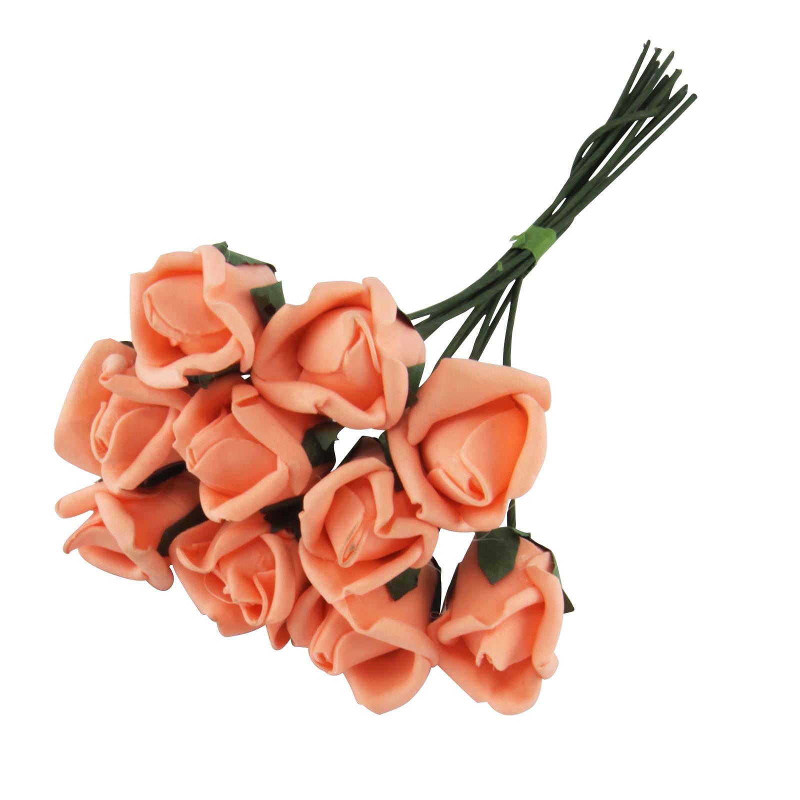 Bunch of 10 Foam Rose Buds