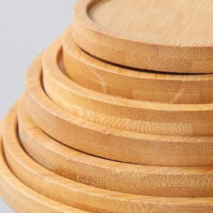 Premium Wooden Bamboo Coasters for Customisation Blank Oak Wood