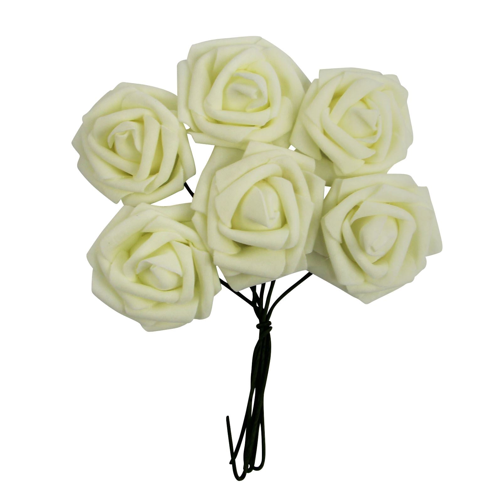 Colourfast Foam Roses - 6 Bunches - Regular
