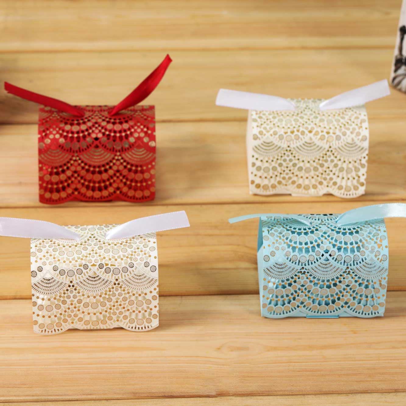 Luxury Laser Cut and Foil Stamp Chest Favours