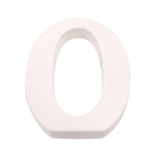 8cm White Painted Wooden Numbers and Alphabets