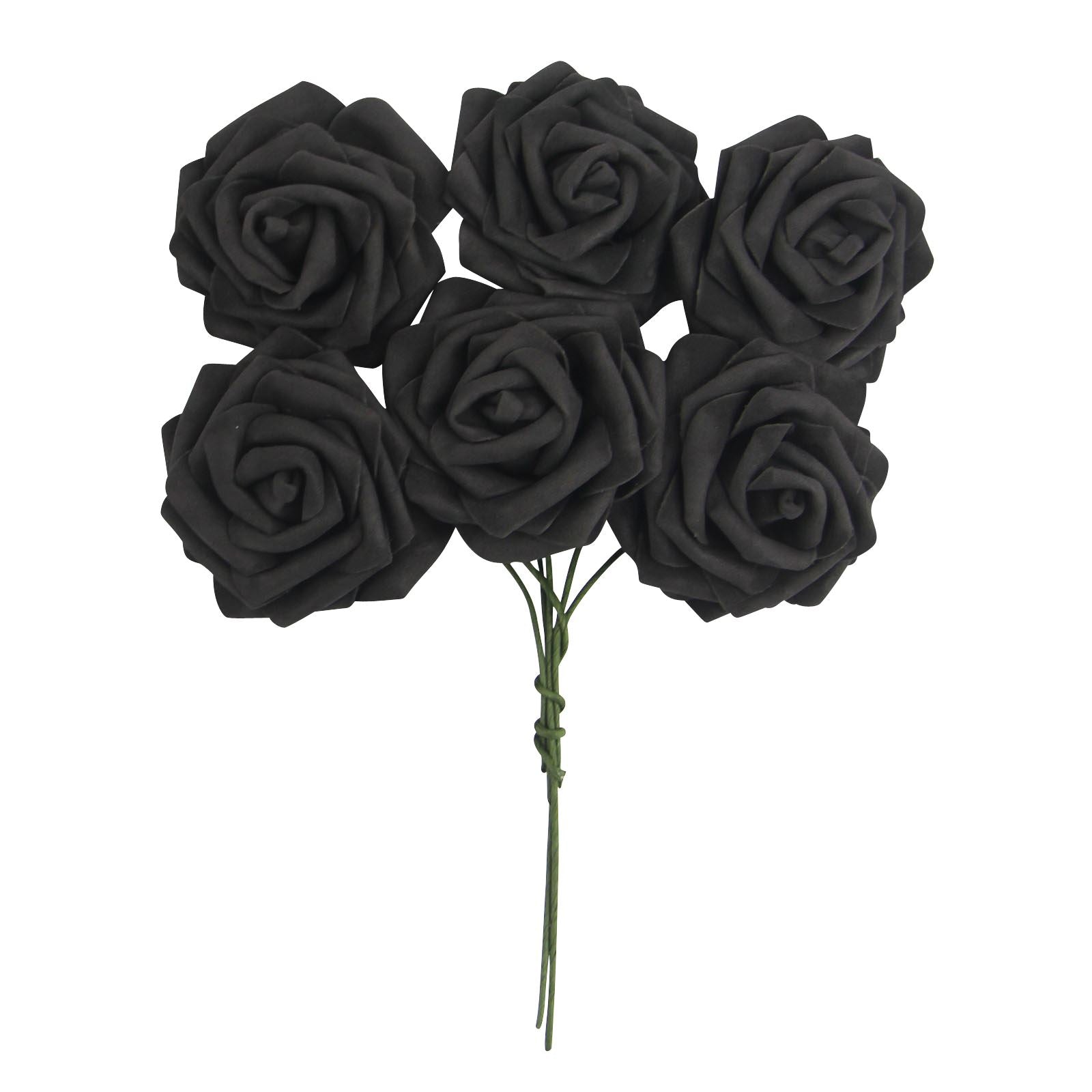 Colourfast Foam Roses - 6 Bunches - Large