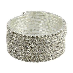 Wrap-Around Diamante Corsage Bracelets
