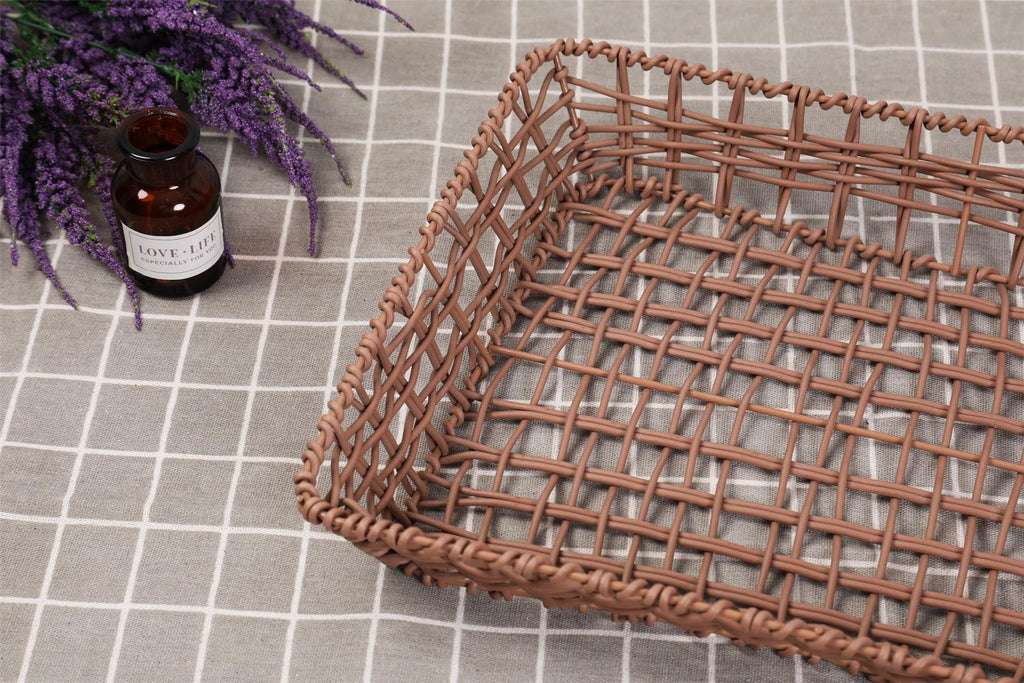 Large Coated Metal Tray Baskets