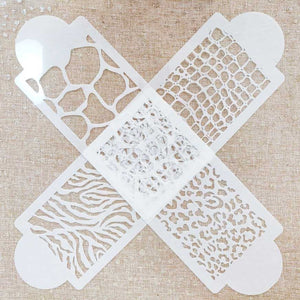 Set of 4 Animal Print Stencils