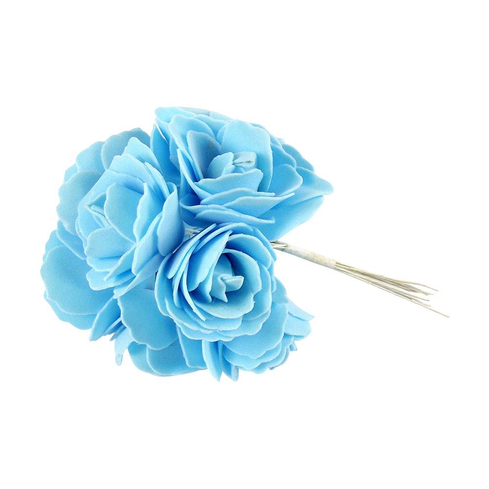 Bunch of 10 5cm Open Foam Roses