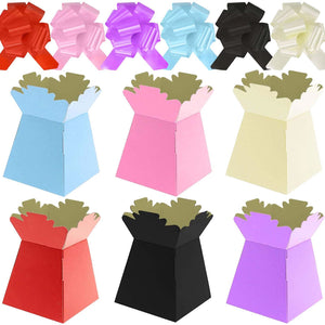 Assorted Colour Transporter Vases with Pull Bows