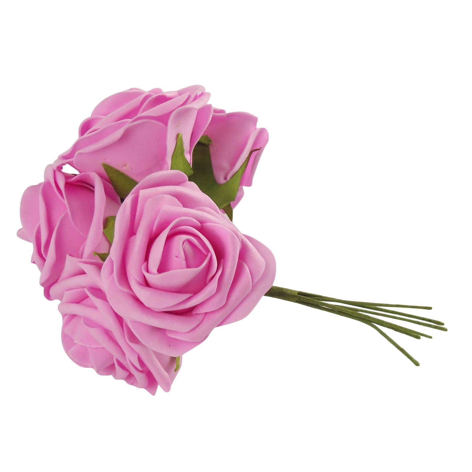 Bunch of 6 Soft Colourfast Roses