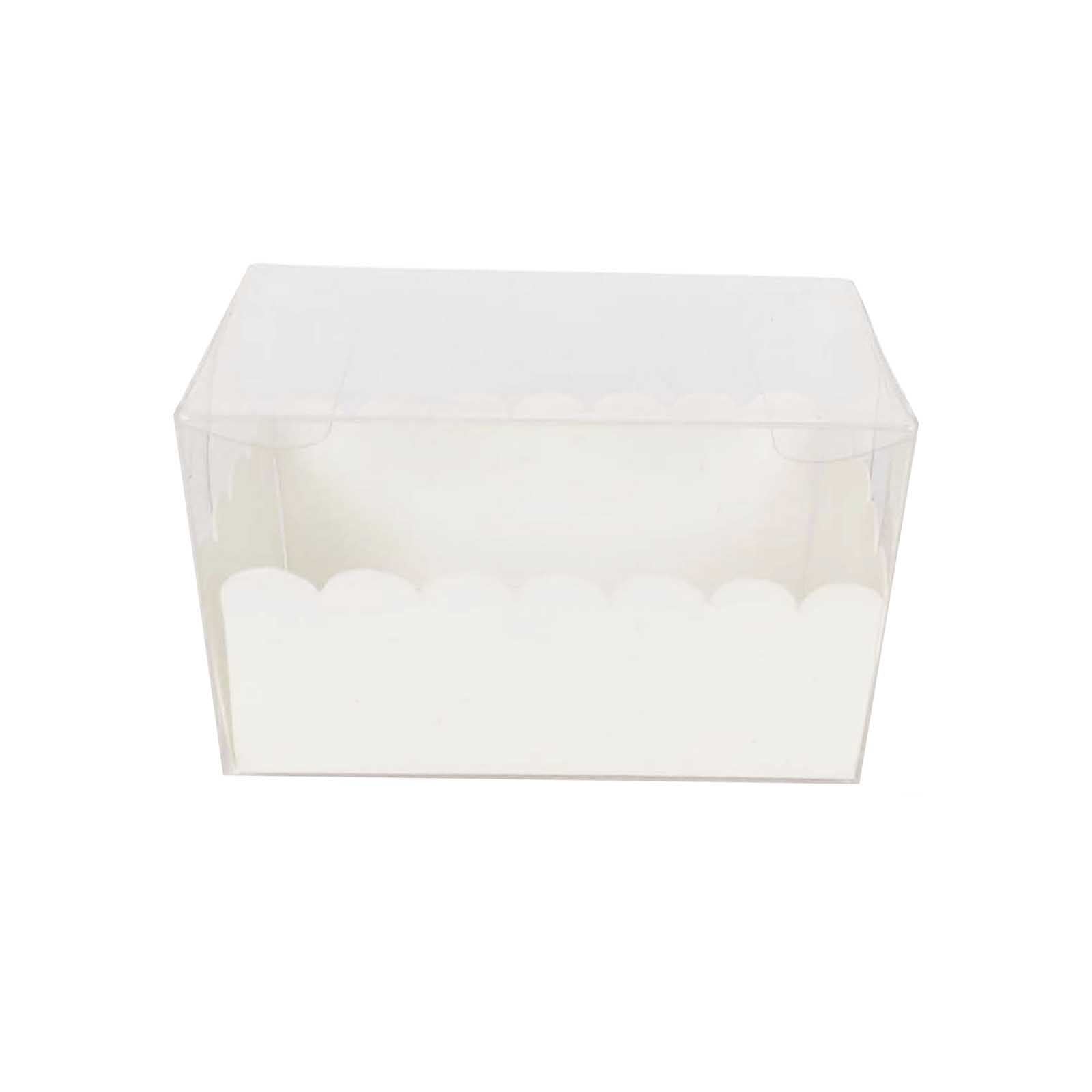 Long Clear PVC Macaron Boxes with Inserts