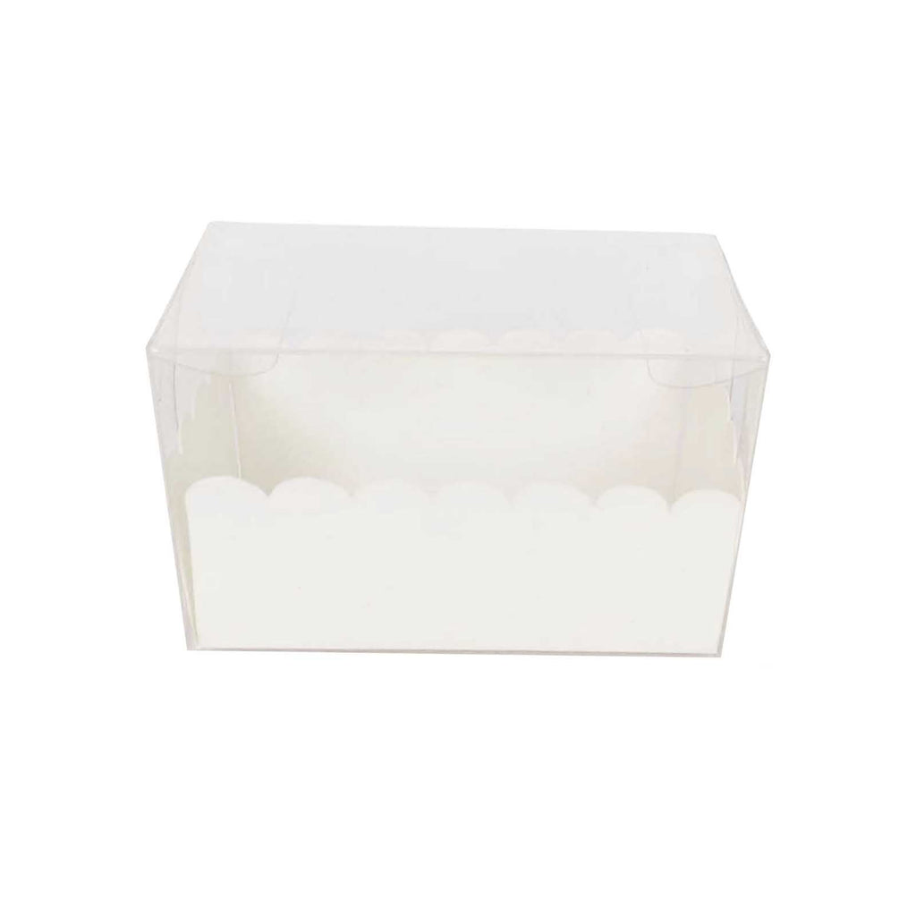 Long Clear PVC Macaron Boxes with Inserts